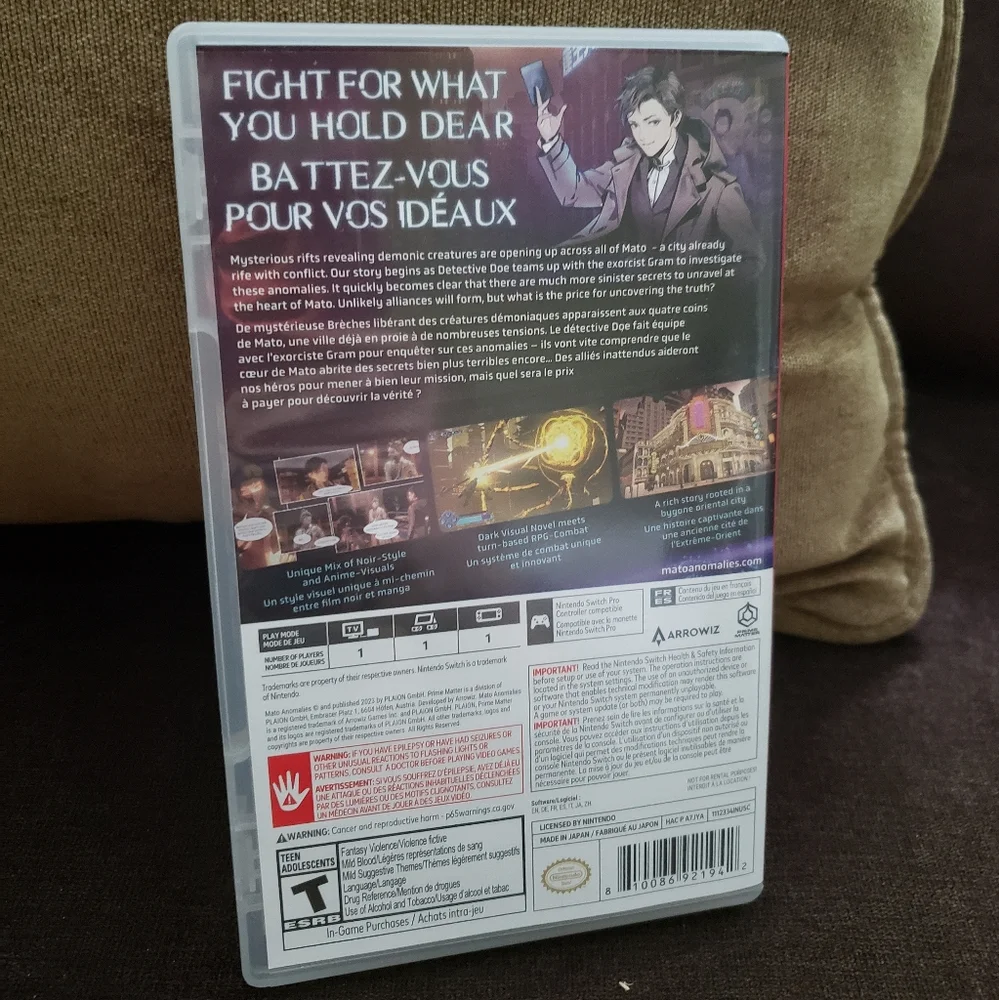 Mato Anomalies Switch Video Game - Picture 2 of 3